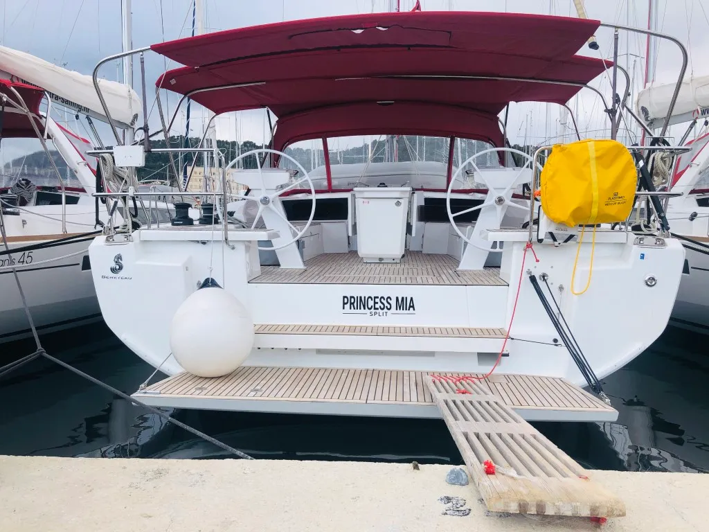 Exterior view of PRINCESS MIA, a Beneteau Oceanis 46.1 sailboat at Split, Croatia