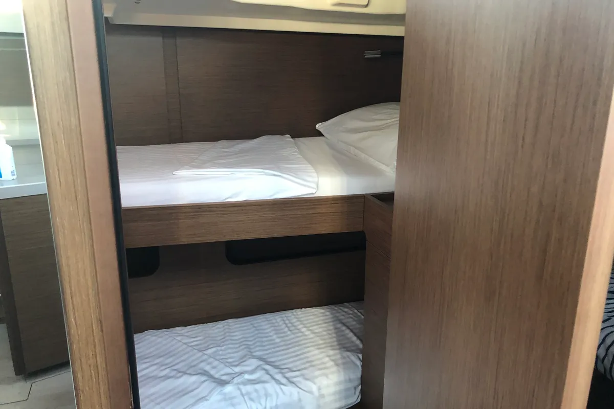 Cabin on PRINCESS MIA, a Beneteau Oceanis 46.1 sailboat at Split, Croatia