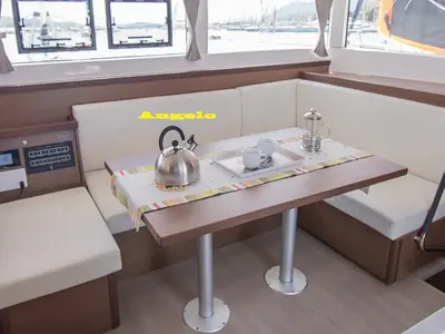 Salon of ANGELO, a Lagoon 40 catamaran at Municipal Unit of Lefkada, Greece