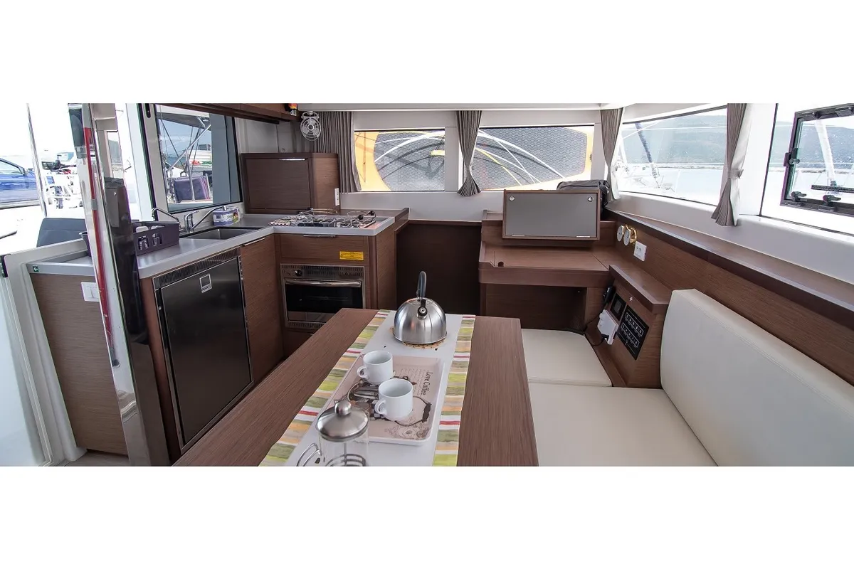 Galley of ANGELO, a Lagoon 40 catamaran at Municipal Unit of Lefkada, Greece