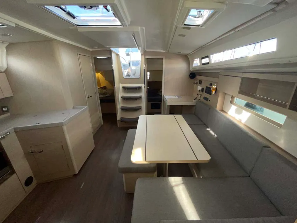 Salon of Star of the Seas, a Beneteau Oceanis 40.1 sailboat at Felanitx, Spain
