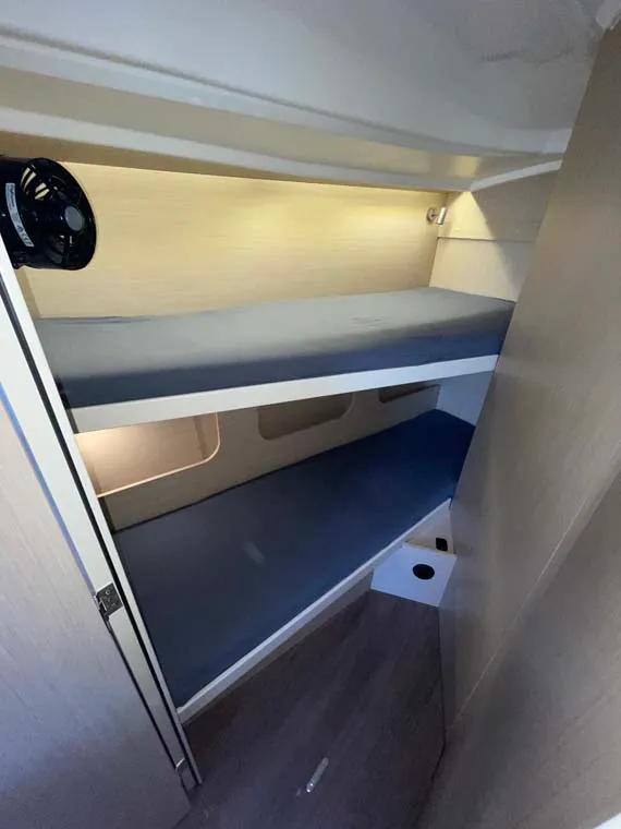 Cabin on Star of the Seas, a Beneteau Oceanis 40.1 sailboat at Felanitx, Spain