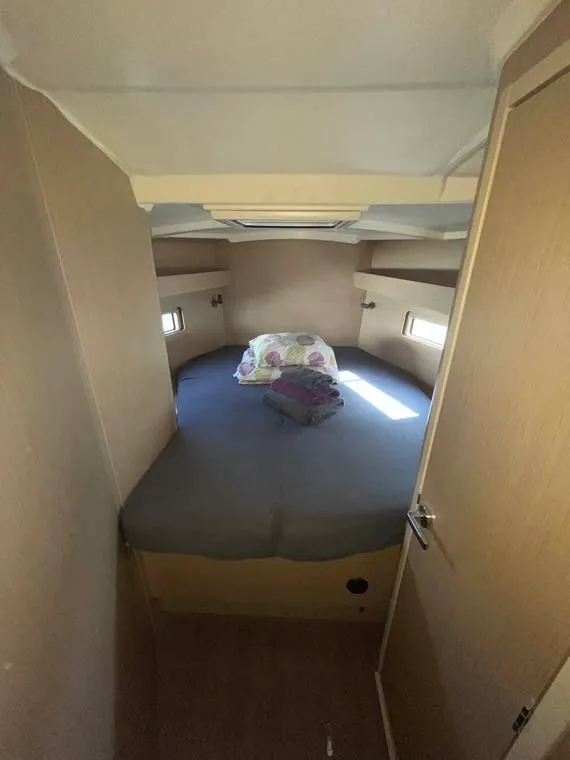 Cabin on Star of the Seas, a Beneteau Oceanis 40.1 sailboat at Felanitx, Spain