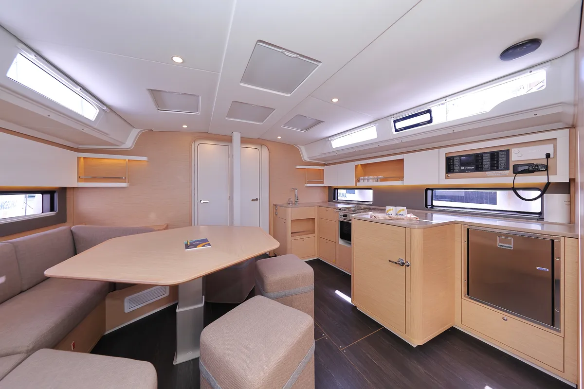 Salon of Funk, a Dufour 44 sailboat at Grad Vodice, Croatia