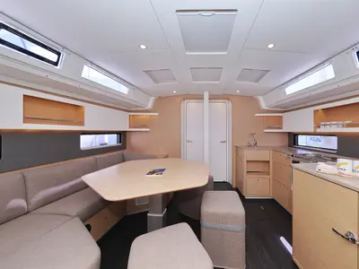 Salon of Funk, a Dufour 44 sailboat at Grad Vodice, Croatia
