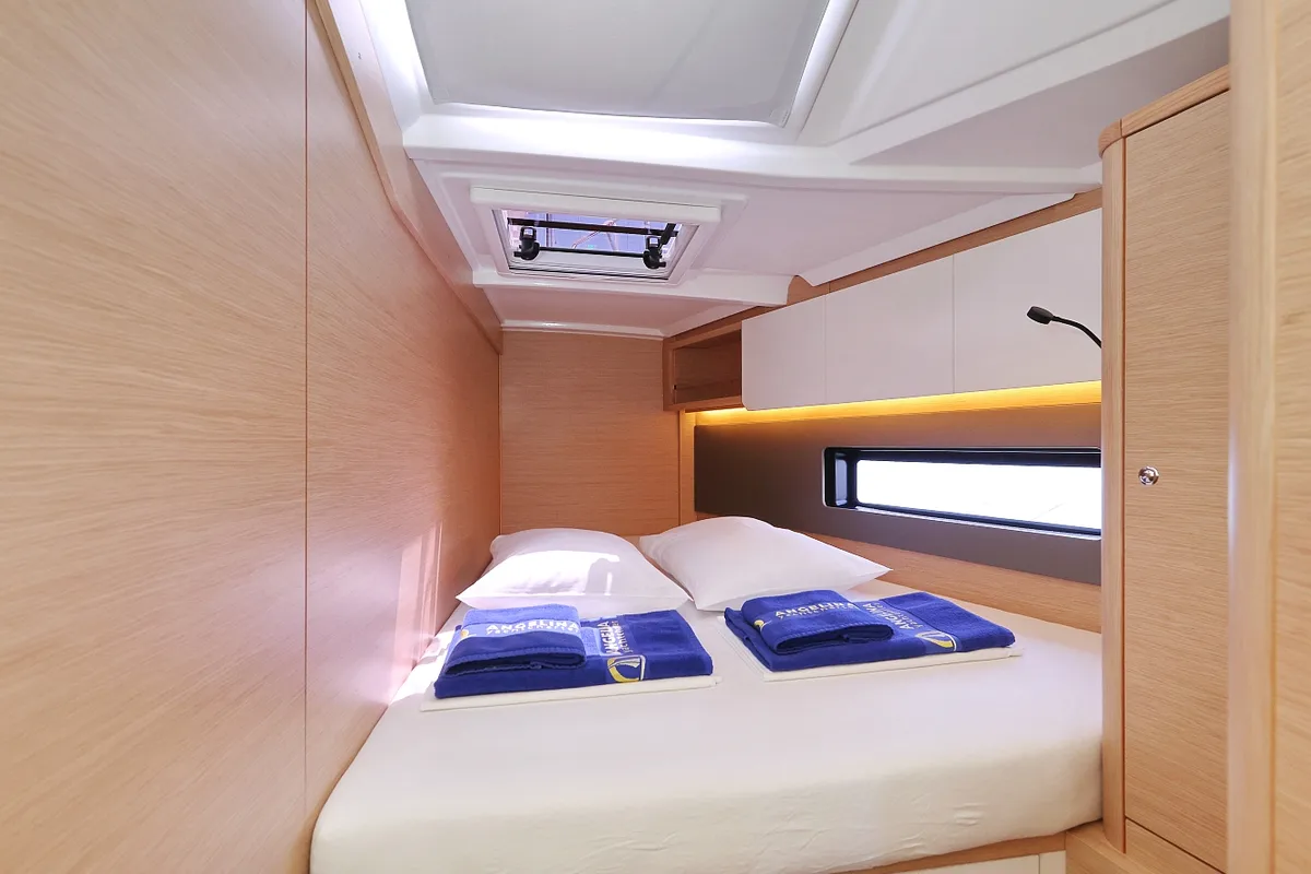 Cabin on Funk, a Dufour 44 sailboat at Grad Vodice, Croatia