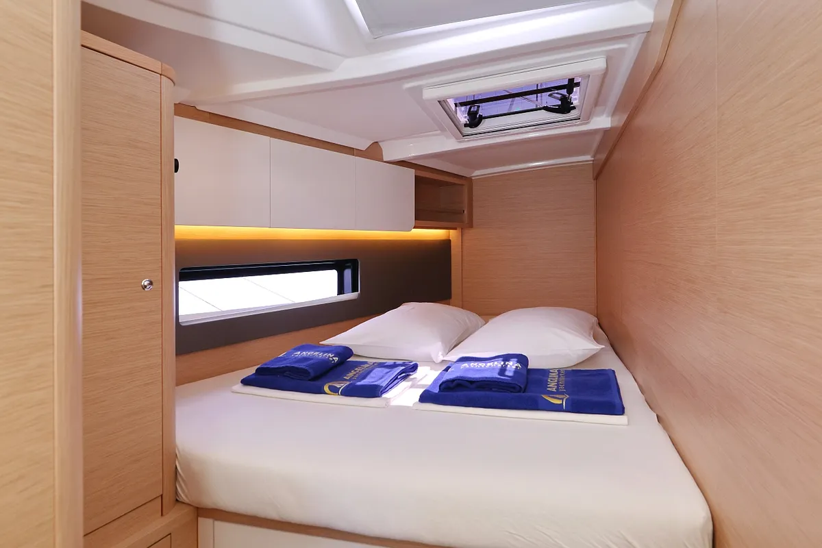 Cabin on Funk, a Dufour 44 sailboat at Grad Vodice, Croatia