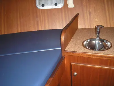 Cabin on Beatrix, a Gulet Hibo 1300 motorboat at Woudsend, Netherlands