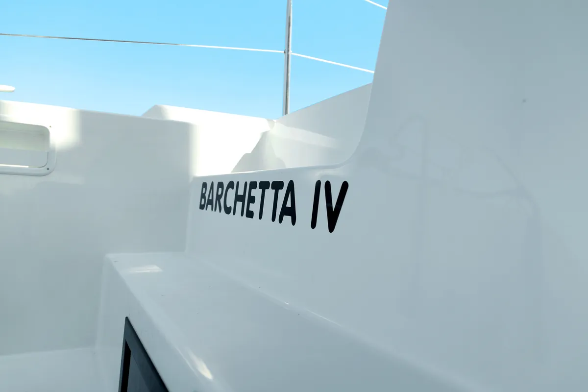 Barchetta IV, a Lagoon 46 catamaran at Preveza, Greece