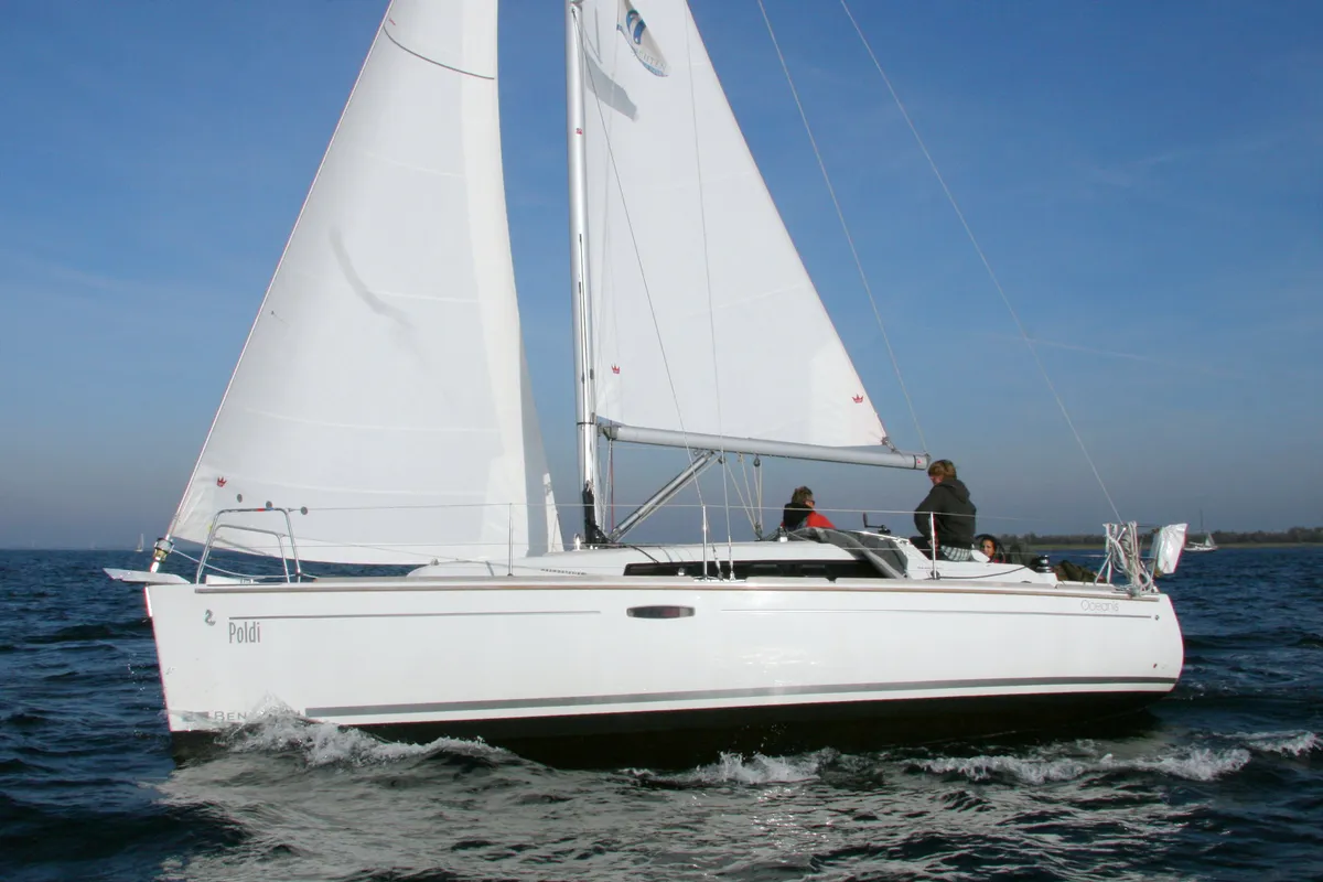 Exterior view of Poldi, a Beneteau Oceanis 31 sailboat at Heiligenhafen, Germany