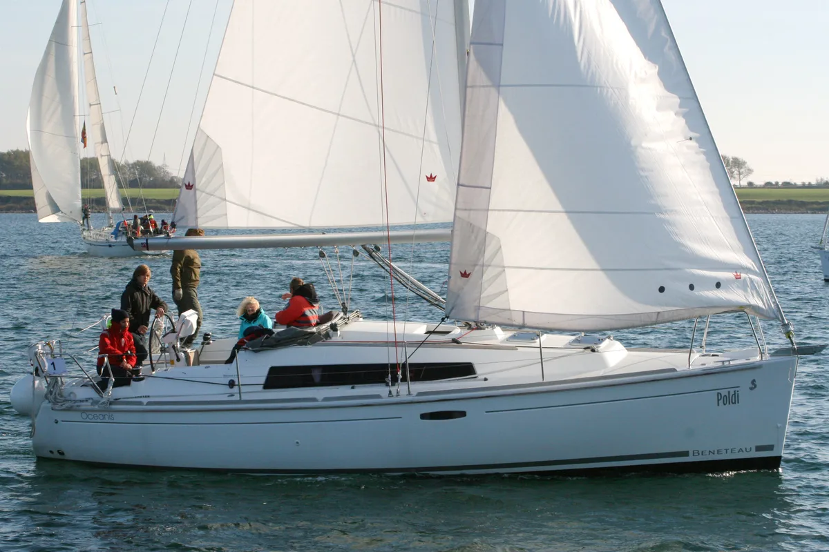 Exterior view of Poldi, a Beneteau Oceanis 31 sailboat at Heiligenhafen, Germany