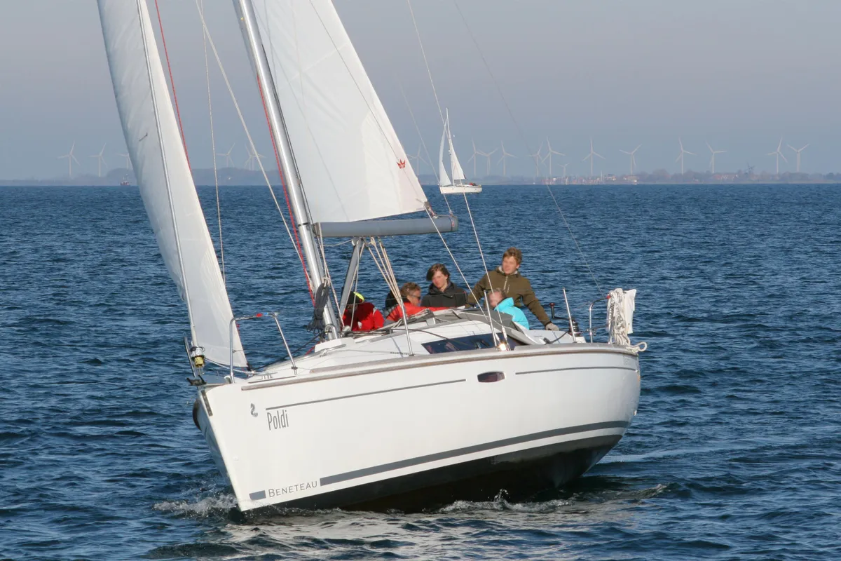 Exterior view of Poldi, a Beneteau Oceanis 31 sailboat at Heiligenhafen, Germany