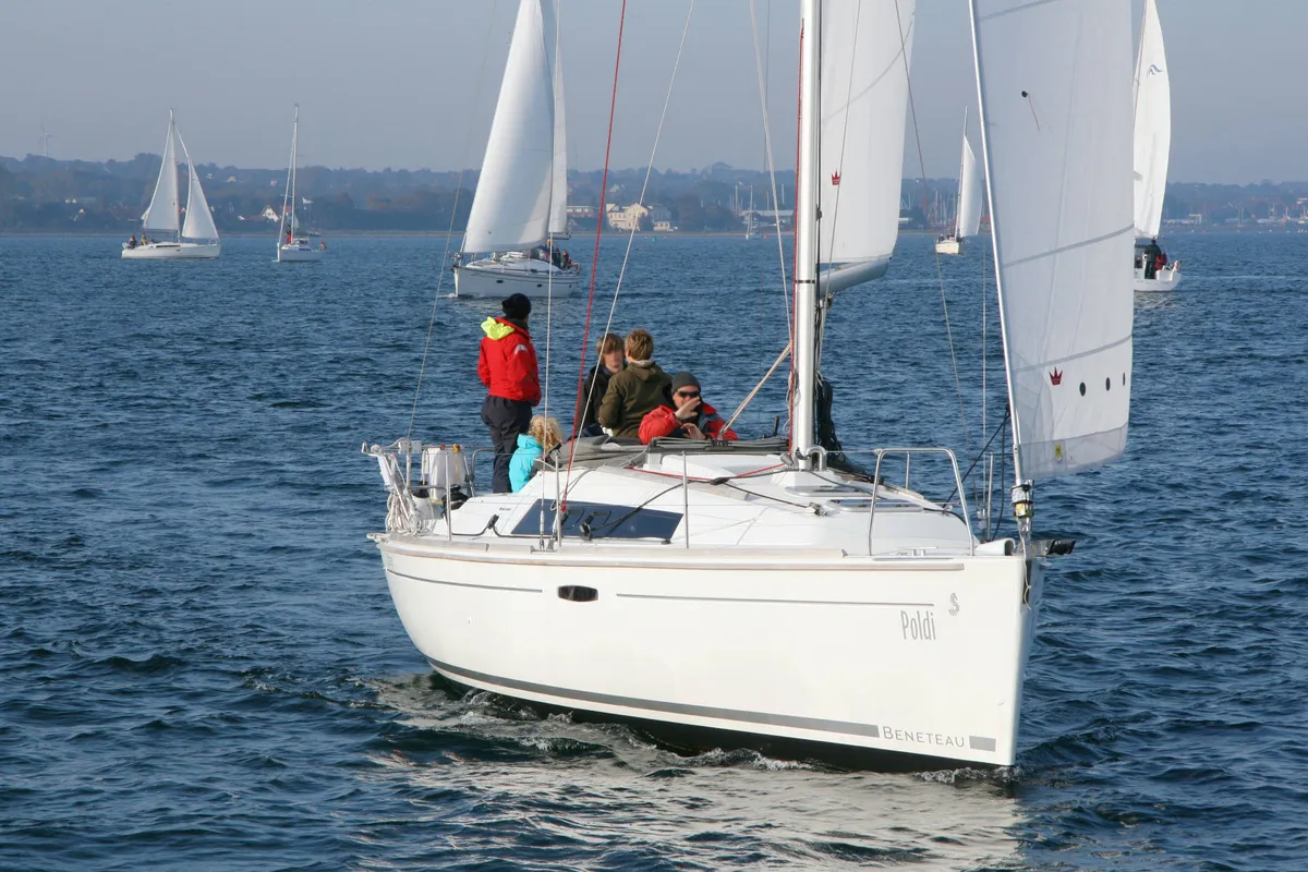 Exterior view of Poldi, a Beneteau Oceanis 31 sailboat at Heiligenhafen, Germany