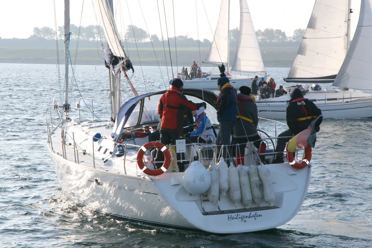Exterior view of Poldi, a Beneteau Oceanis 31 sailboat at Heiligenhafen, Germany