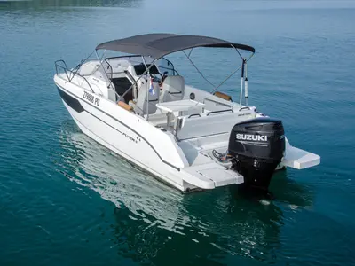 Exterior view of Beneteau Flyer 8, a Beneteau Flyer 8 SUNdeck motorboat at Grad Pula, Croatia