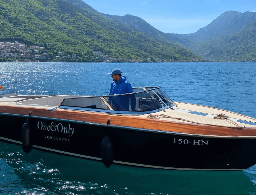 Exterior view of Nera, a Gulet Motorboat motorboat at Herceg Novi, Montenegro