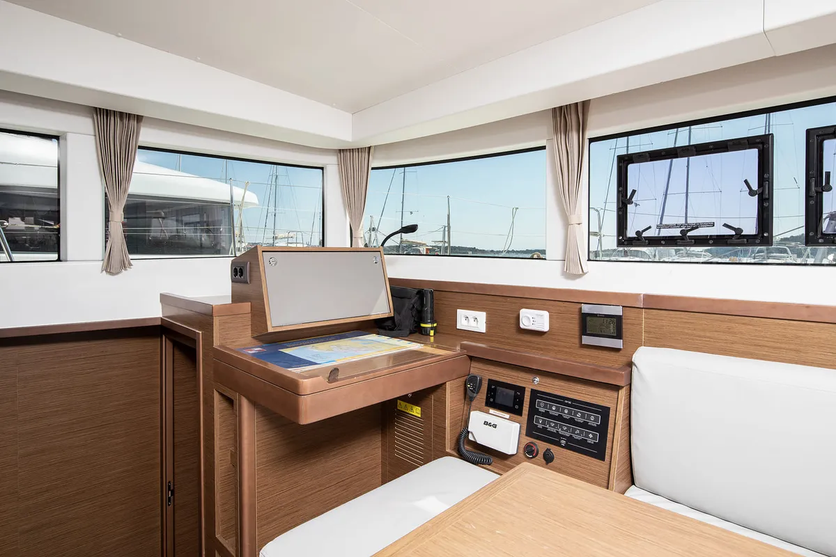 Salon of Mare Negroni, a Lagoon 40 catamaran at Općina Medulin, Croatia