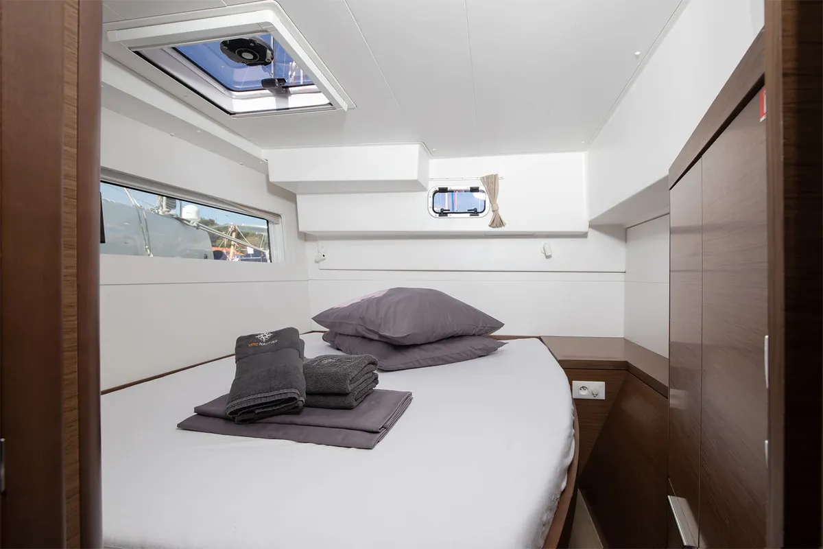 Cabin on Mare Negroni, a Lagoon 40 catamaran at Općina Medulin, Croatia