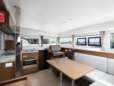 Salon of Mare Negroni, a Lagoon 40 catamaran at Općina Medulin, Croatia