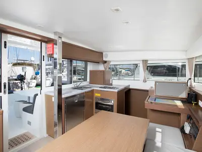 Galley of Mare Negroni, a Lagoon 40 catamaran at Općina Medulin, Croatia