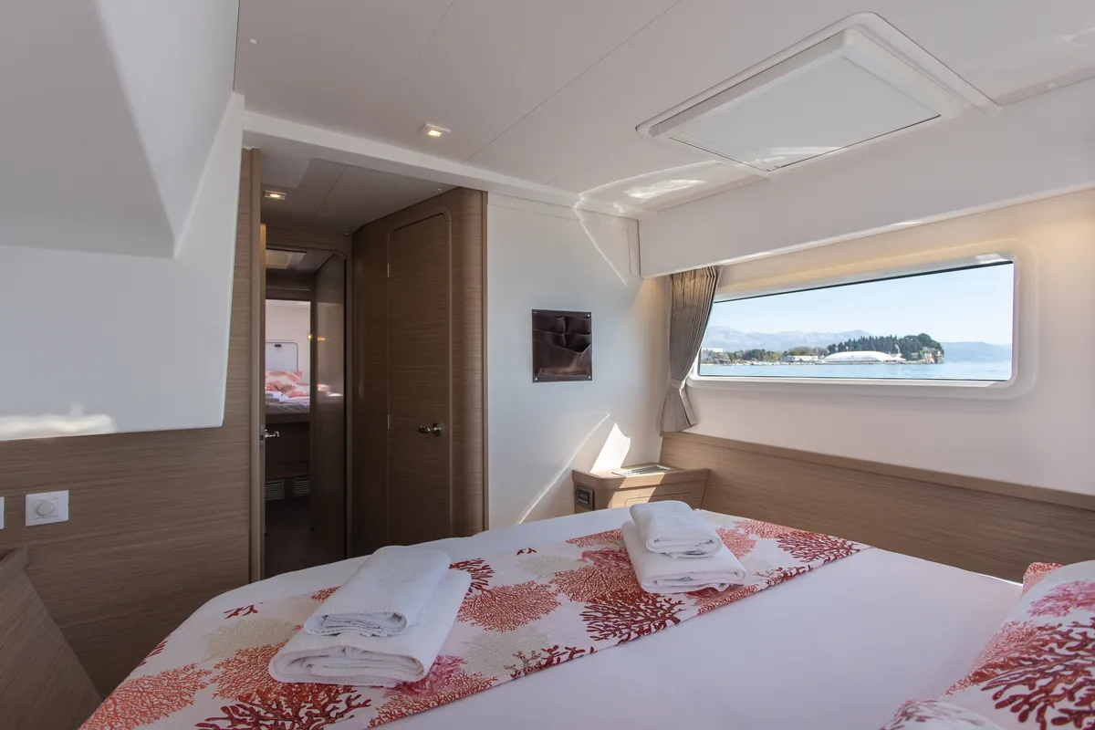Cabin on Gioia, a Lagoon 42 catamaran at Općina Rogoznica, Croatia