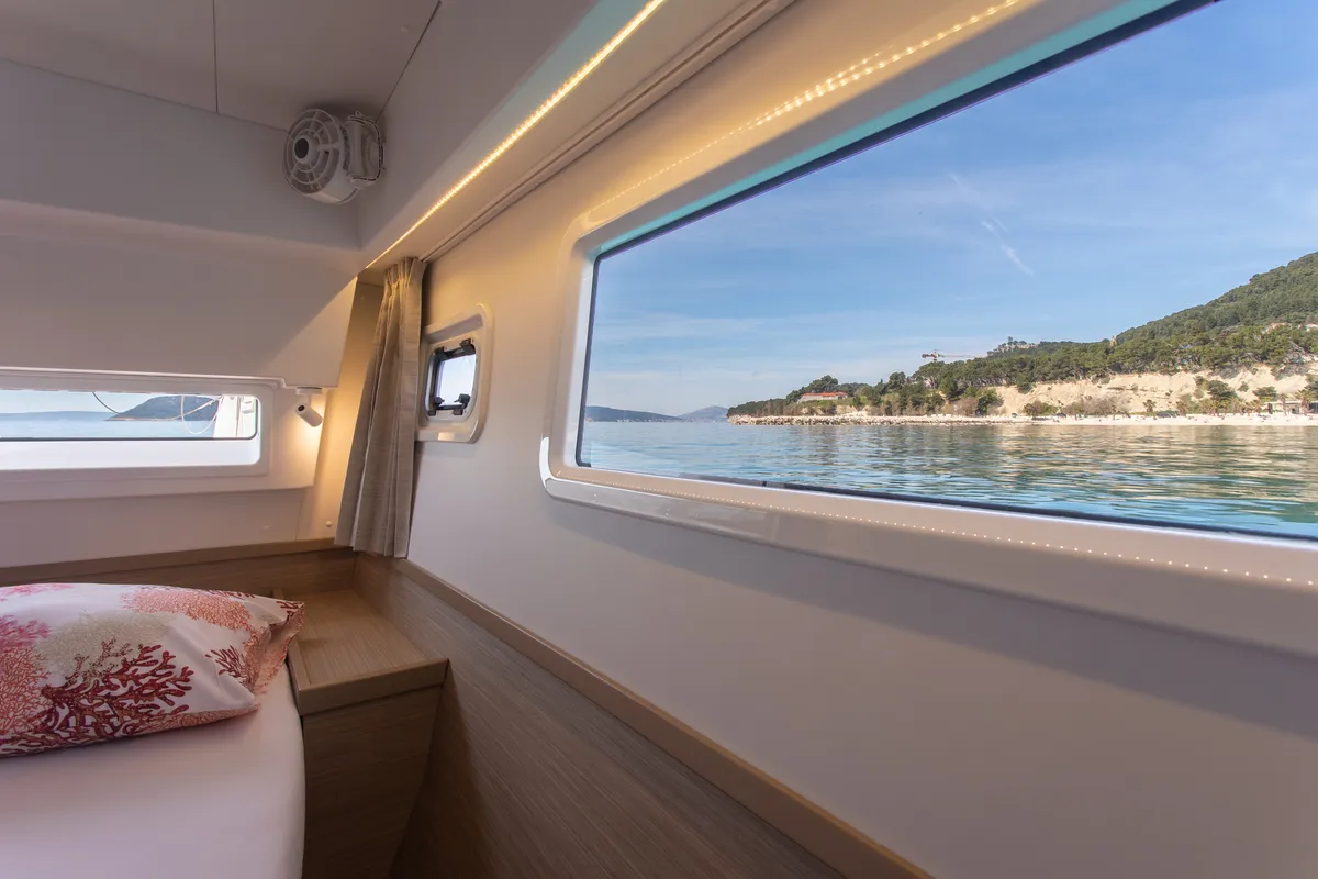 Cabin on Gioia, a Lagoon 42 catamaran at Općina Rogoznica, Croatia