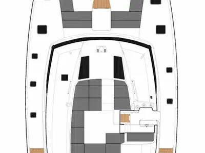 Lingaro, a Fountaine Pajot Saba 50 catamaran at Athens, Greece