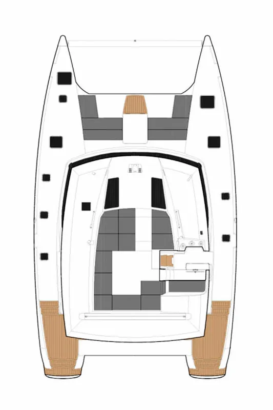Lingaro, a Fountaine Pajot Saba 50 catamaran at Athens, Greece