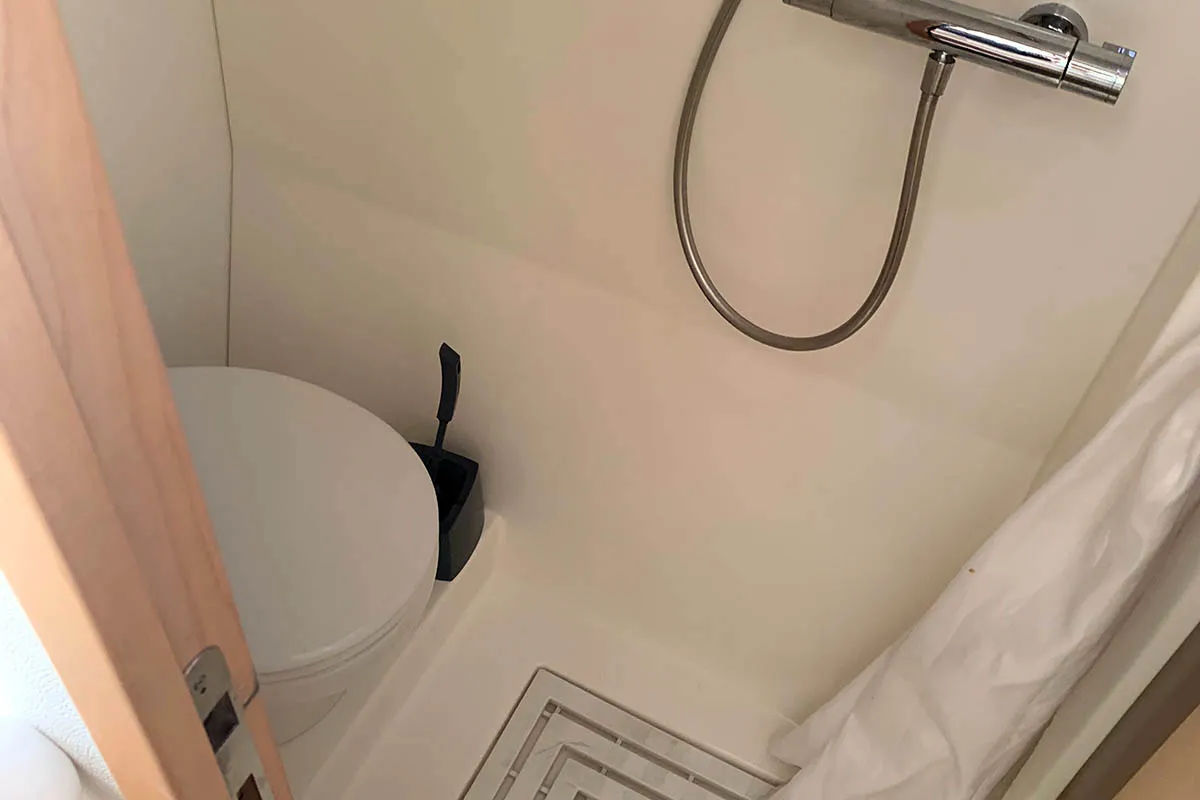 Lingaro, a Fountaine Pajot Saba 50 catamaran at Athens, Greece