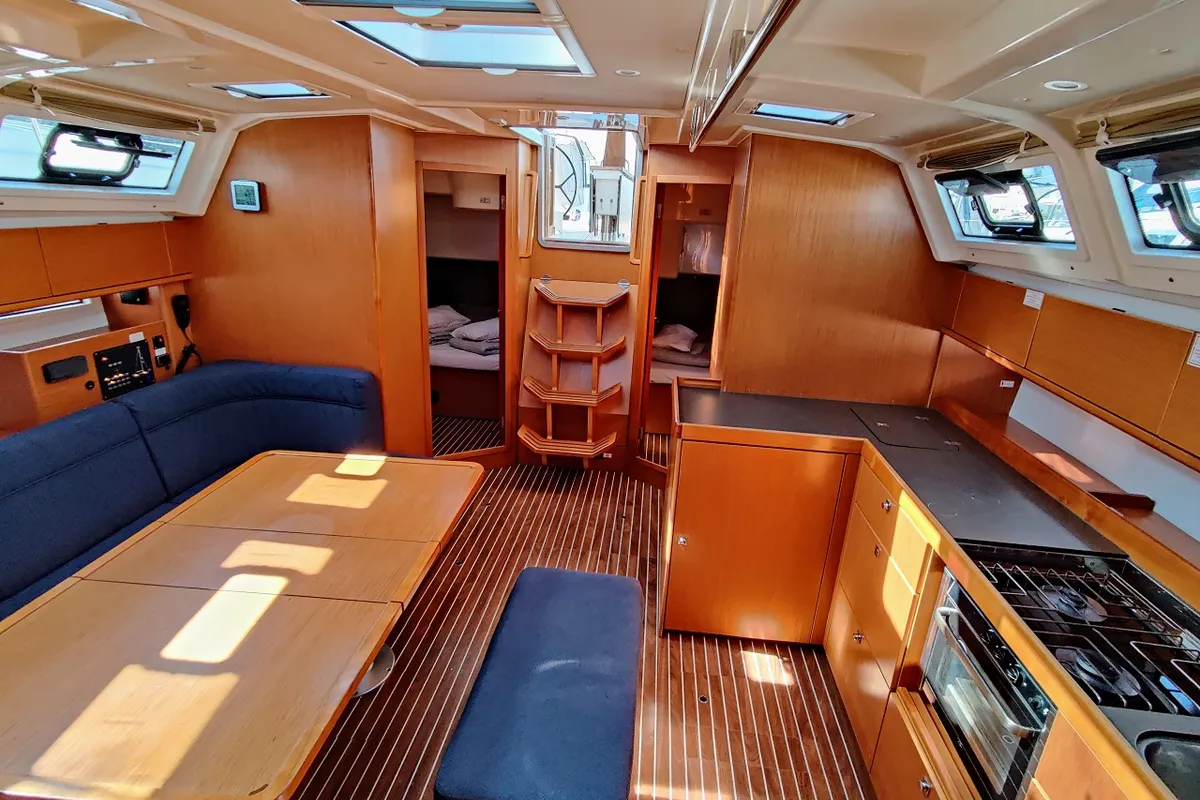 Salon of Val4, a Bavaria Cruiser 46 sailboat at Općina Sukošan, Croatia