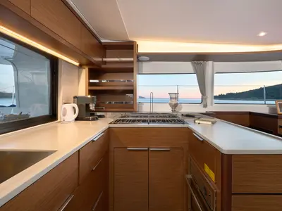Galley of Sophie, a Lagoon 46 catamaran at Trogir, Croatia