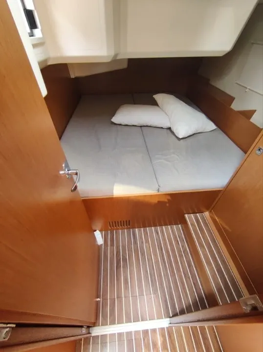 Cabin on Silver VII, a Bavaria C42 sailboat at Athens, Greece