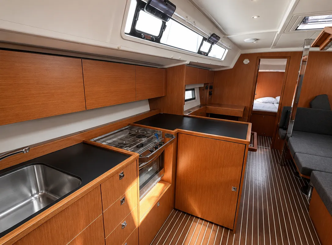 Silver VII, a Bavaria C42 sailboat at Athens, Greece