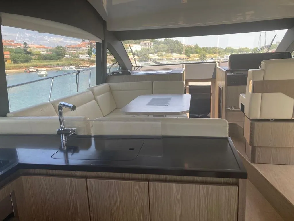 Blue Lagoon, a Sealine F430 motor yacht at Punat, Croatia