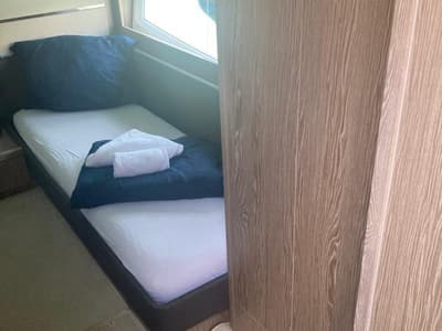 Cabin on Blue Lagoon, a Sealine F430 motor yacht at Punat, Croatia