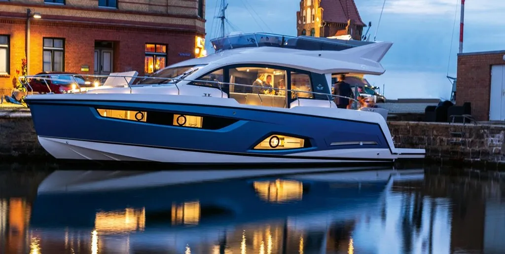 Blue Lagoon, a Sealine F430 motor yacht at Punat, Croatia
