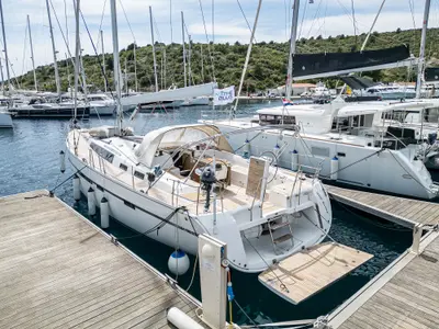 Star Romeo, a Bavaria Cruiser 56 sailboat at Primošten, Croatia