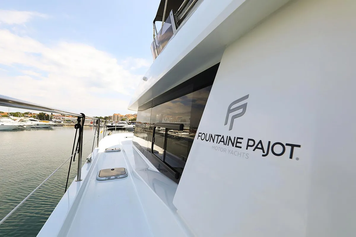 Anrik, a Fountaine Pajot MY 37 catamaran at Grad Biograd na Moru, Croatia