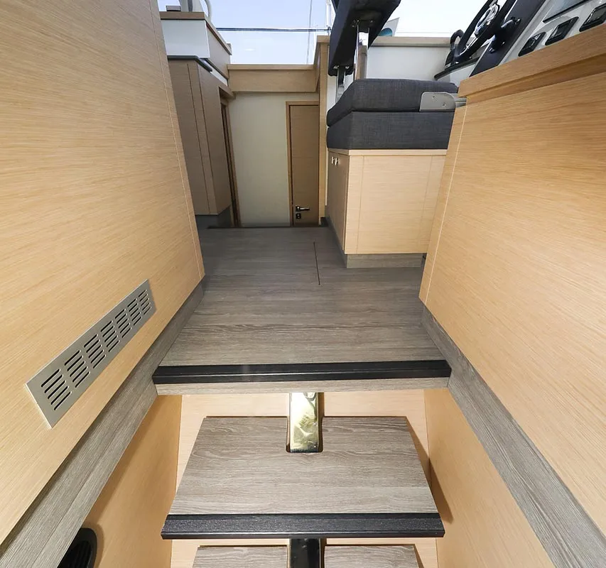 Cockpit of Anrik, a Fountaine Pajot MY 37 catamaran at Grad Biograd na Moru, Croatia