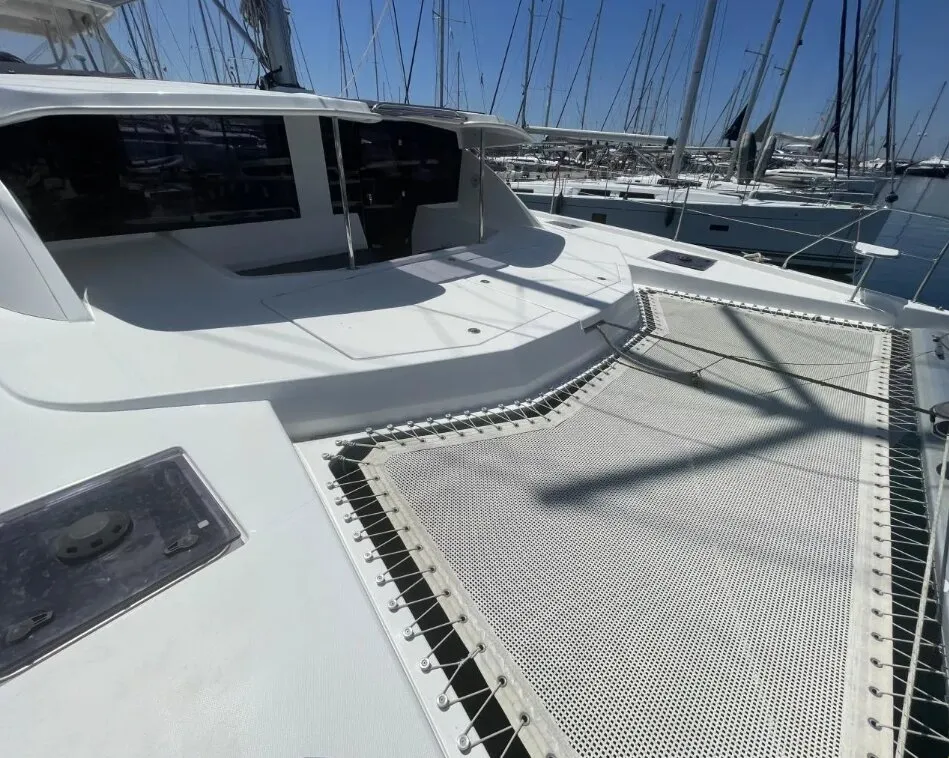 Free Bird, a Leopard 48 catamaran at Lefkada, Greece