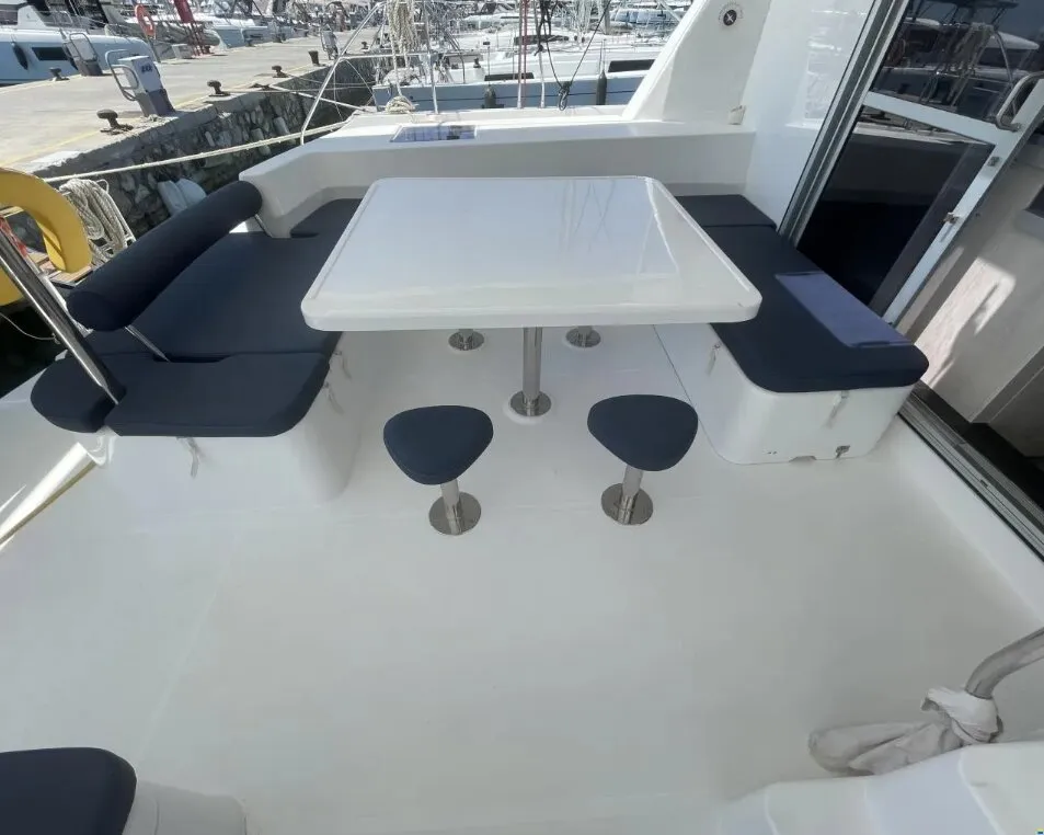 Free Bird, a Leopard 48 catamaran at Lefkada, Greece