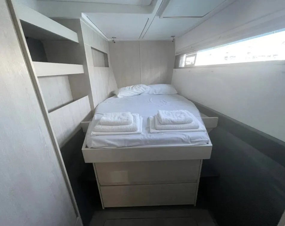 Free Bird, a Leopard 48 catamaran at Lefkada, Greece