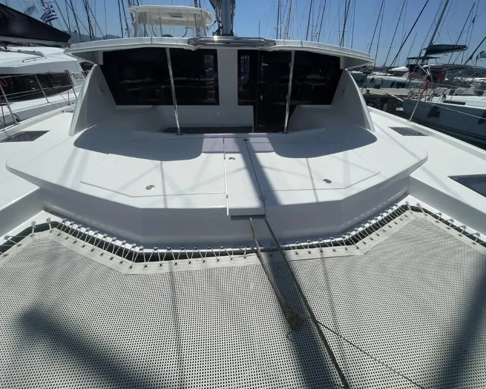 Free Bird, a Leopard 48 catamaran at Lefkada, Greece