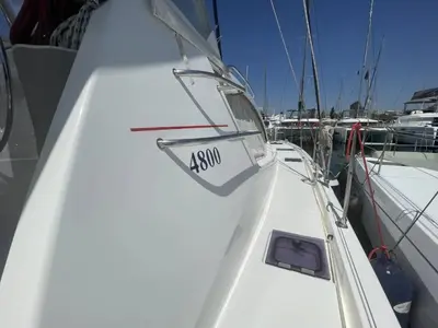 Free Bird, a Leopard 48 catamaran at Lefkada, Greece