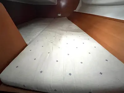 Cabin on Tiaga, a Beneteau First 31.7 sailboat at Saint-Cast-le-Guildo, France