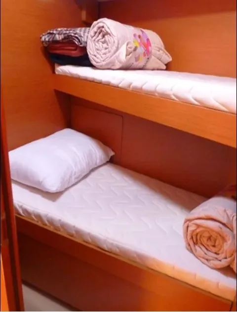 Cabin on Melody, a Jeanneau Sun Odyssey 449 sailboat at Municipal Unit of Lefkada, Greece