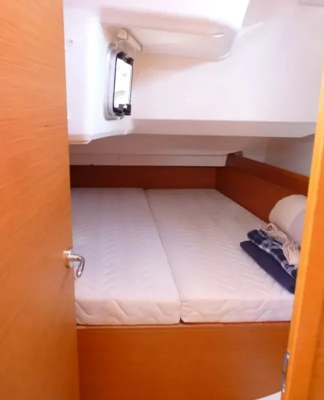 Cabin on Melody, a Jeanneau Sun Odyssey 449 sailboat at Municipal Unit of Lefkada, Greece
