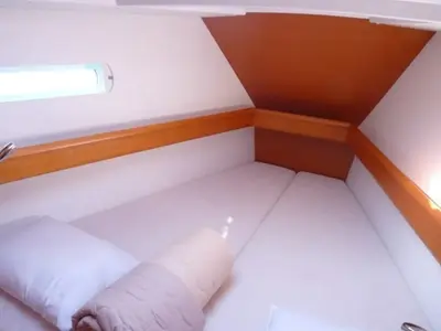Cabin on Melody, a Jeanneau Sun Odyssey 449 sailboat at Municipal Unit of Lefkada, Greece