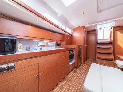 Galley of Fivek, a Dufour 460 GL sailboat at Primošten, Croatia