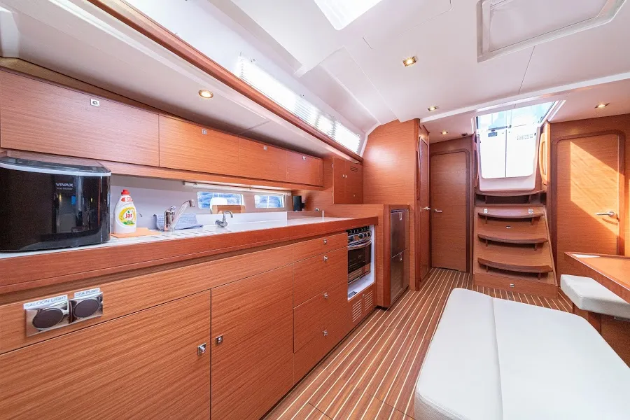 Galley of Fivek, a Dufour 460 GL sailboat at Primošten, Croatia